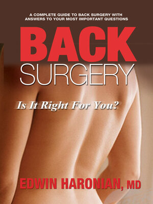 cover image of Back Surgery